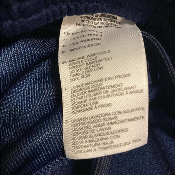 Adidas Climalite Navy Blue Athletic Track Pants Medium - Picture 7 of 7